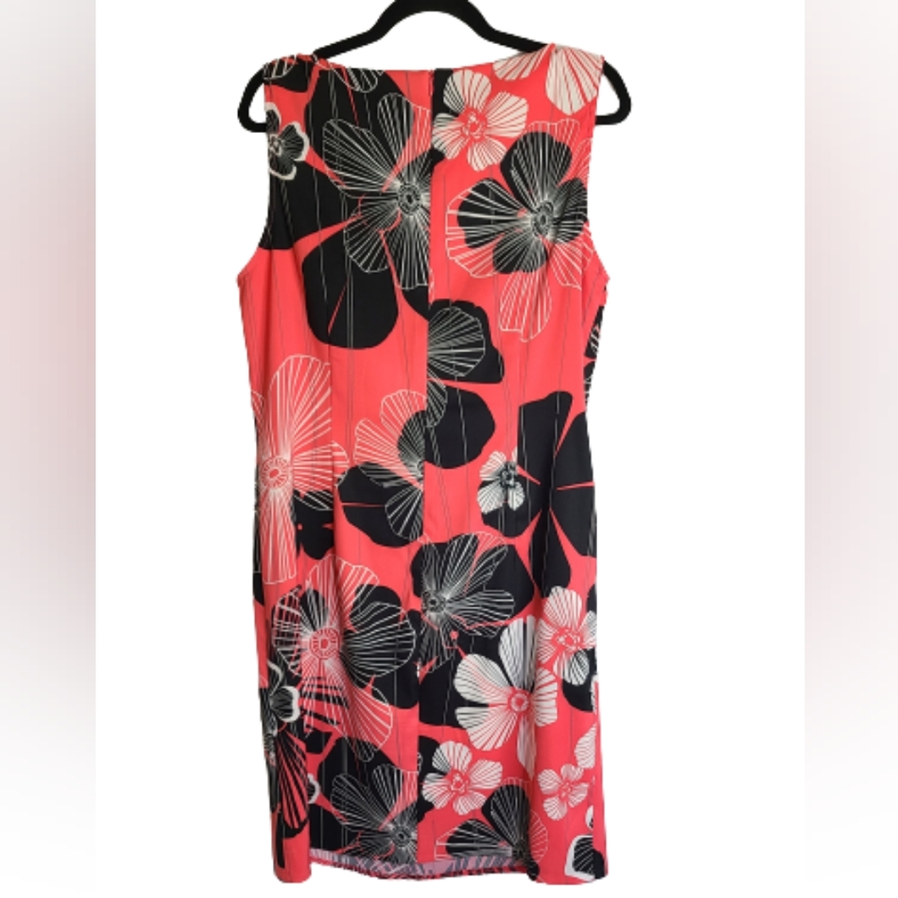 Connected Retro Style Foral Sheath Dress Size 16 - Picture 3 of 8